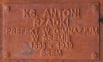 Ks. Antoni Rzadki, Poznań - Pomnik Państwa Podziemnego